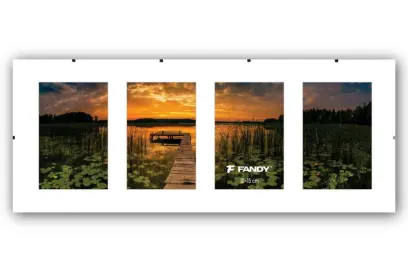 Rámy euroklip plexi gallery 4x10x15 bílé